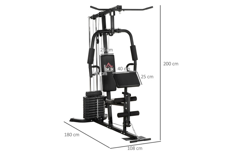 Dynamic Multi-Exercise Station with 45KG Weight Stack | Wowcher