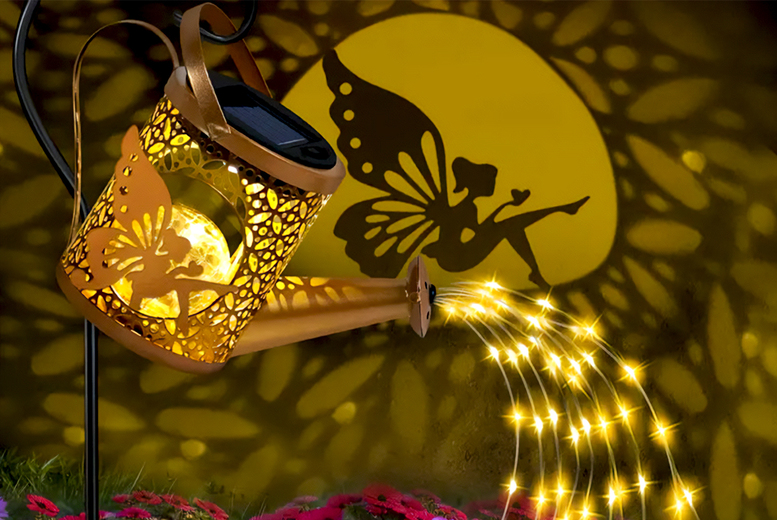 Solar LED Watering Can Fairy Lights – Weatherproof | Wowcher Solar LED Watering Can Fairy Lights – Weatherproof | Wowcher