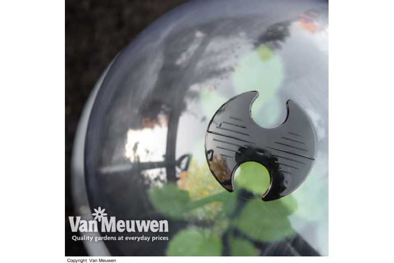 Heavy-Duty Garden Plant Protection Bell Cloche – Hard-Wearing Plastic, Adjustable Vent, 33cm Diameter | Wowcher