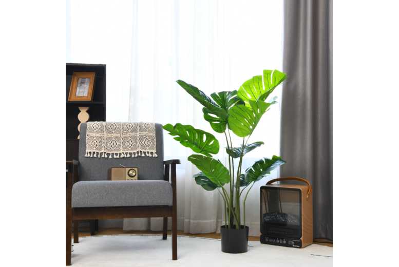 1.2 Meter Artificial Monstera Indoor Plant – Lush, Low Maintenance Foliage | Wowcher