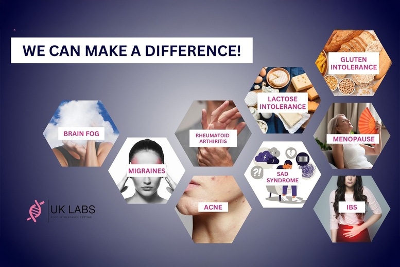 UK Labs - At-Home Health MOT & Food Intolerance Test - 3 Comprehensive Options | Wowcher