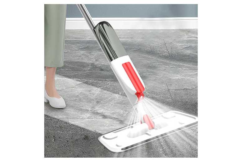 Microfiber Spray Wet & Dry Floor Mop – Lightweight, 500ml Tank, Rotating Head | Wowcher