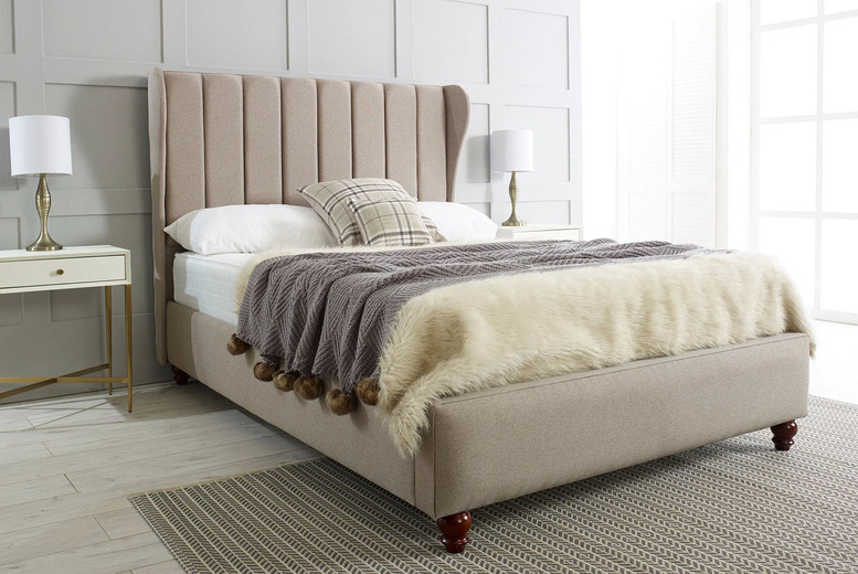 Lexi Luxury Velvet Bed Frame with Optional Ottoman Storage – 5 Sizes | Wowcher Lexi Luxury Velvet Bed Frame with Optional Ottoman Storage – 5 Sizes | Wowcher