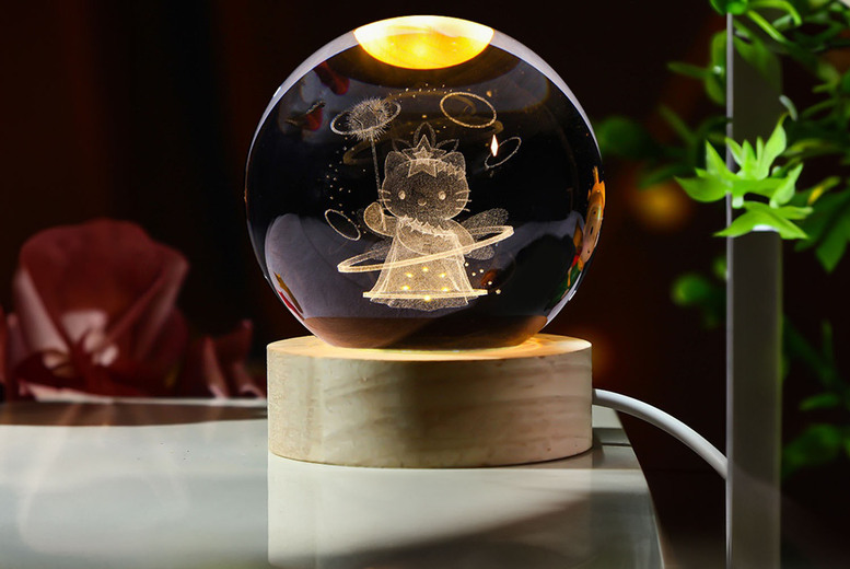 Cartoon- 3D Crystal Ball Light – 11 Styles | Wowcher