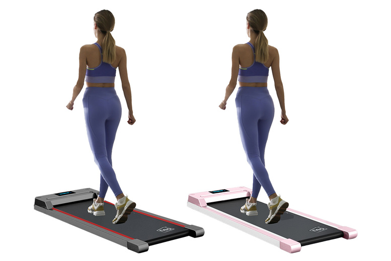 Portable Folding Walking Pad Treadmill – Compact Steel Frame, LED Display, 100kg Capacity | Wowcher