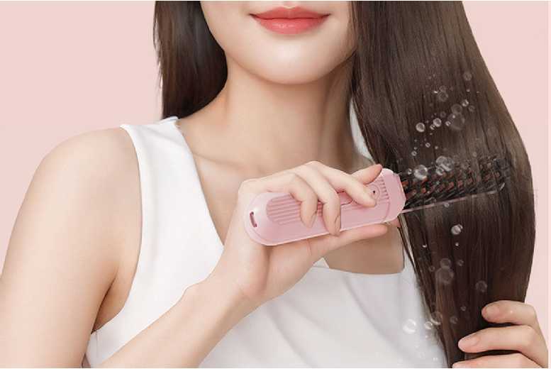 Professional Ceramic Negative Ion Hair Straightener Brush | Wowcher Professional Ceramic Negative Ion Hair Straightener Brush | Wowcher