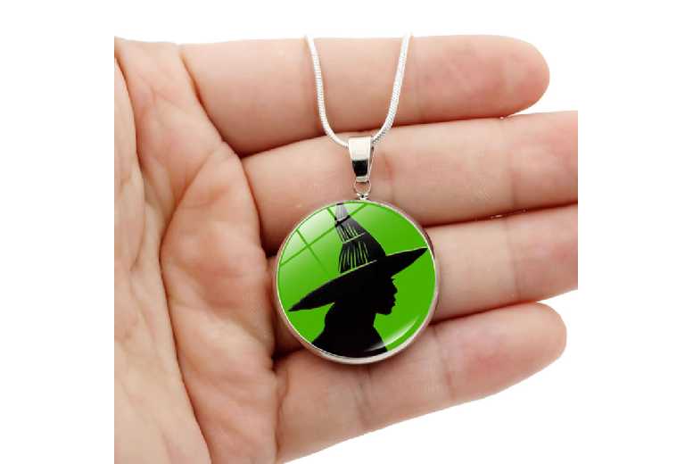 Wicked Witch  Elphaba & Glinda Stainless Steel Necklace | Wowcher