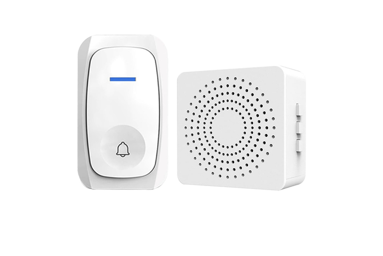 Mini Wireless Smart Doorbell – 38 Custom Chimes, USB Plug-In, 150m Range, Weatherproof | Wowcher