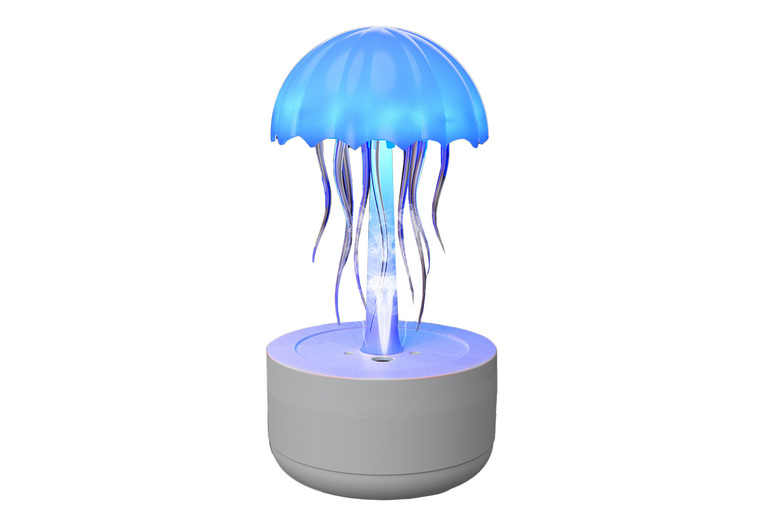 Jellyfish-Shaped LED Aromatherapy Humidifier & Diffuser – Modern Home Decor, 300ml, Touch Control, Mood Lighting | Wowcher