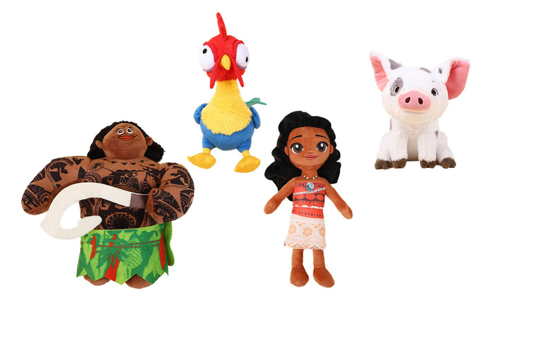 Moana 2- Plush Toy Set - Ages 3+, Soft Huggable Disney Characters for Imaginative Play | Wowcher