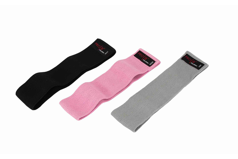 3-Pack Fabric Resistance Bands for Gym & Home Workouts – Breathable, Durable, Multi-Strength | Wowcher