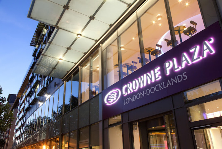 4* Crowne Plaza London Docklands: Spa Stay With Prosecco & Late Checkout 4* Crowne Plaza London Docklands: Spa Stay With Prosecco & Late Checkout