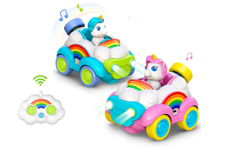 Remote Control Unicorn Car for Kids – Ages 3+, Music & Lights, Pink or Blue | Wowcher Remote Control Unicorn Car for Kids – Ages 3+, Music & Lights, Pink or Blue | Wowcher