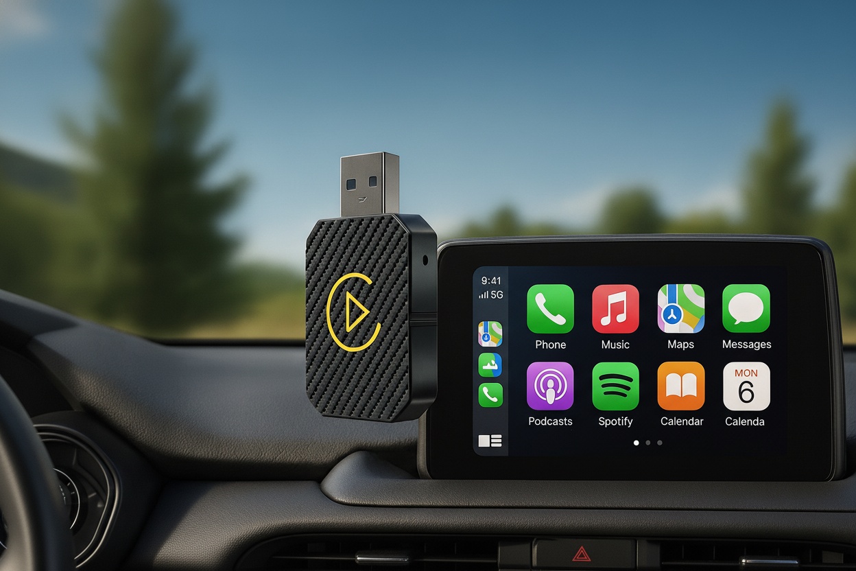 Wireless CarPlay & Android Auto Adapter – Plug & Play USB Dongle for Home Cinema & Smart TV Systems | Wowcher Wireless CarPlay & Android Auto Adapter – Plug & Play USB Dongle for Home Cinema & Smart TV Systems | Wowcher