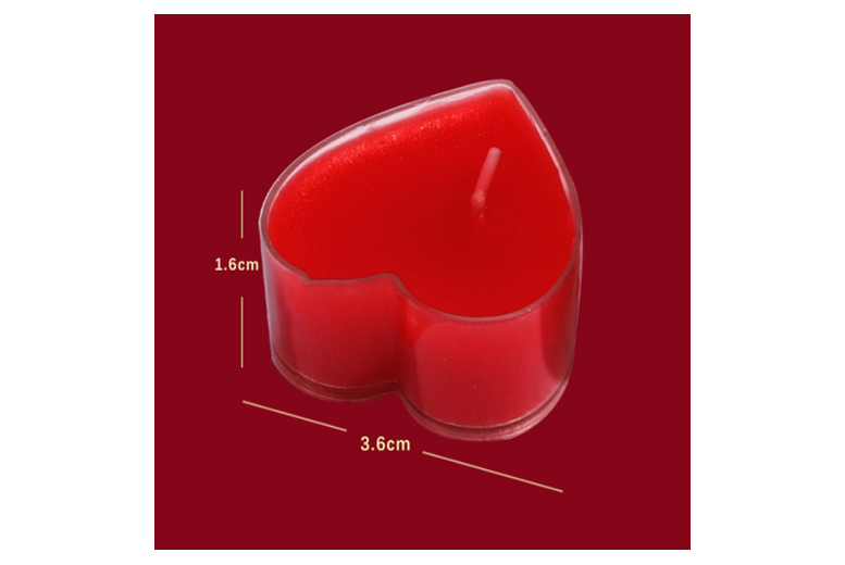 Sensual Low Temperature Decorative Candle Set – Paraffin Wax, Heart & Cylinder, Modern Romantic Home Decor | Wowcher
