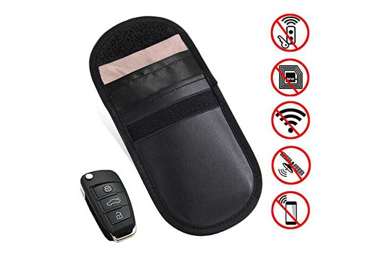 RFID Anti-Theft Signal Blocker Pouch – Secure Smart Key Fob & Card Protector for Home Cinema Setups | Wowcher