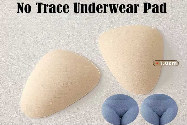 Women’s Black 2-Pack Traceless Breathable Cotton Underwear Pads – No-Show, Anti-Awkward Liner | Wowcher