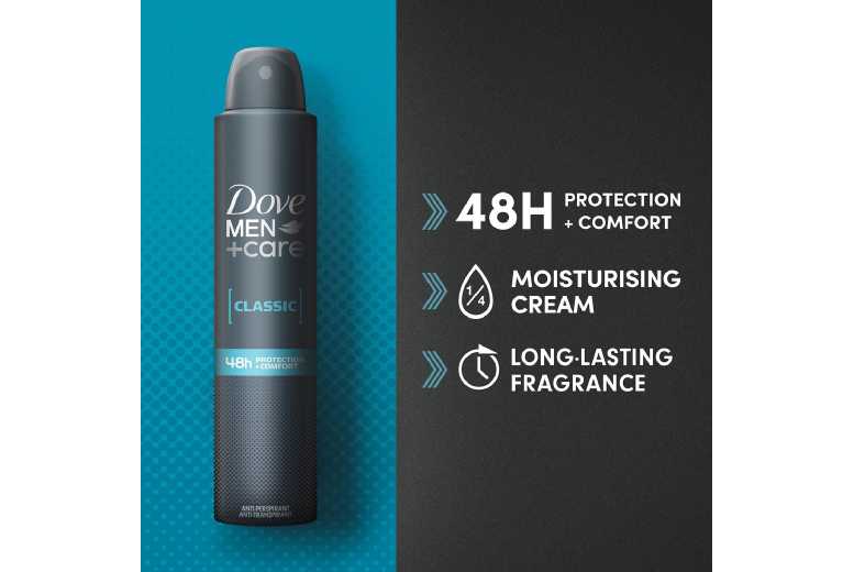 Dove Men+Care 48H Sweat Protection Antiperspirant – Professional Care for Men | Wowcher