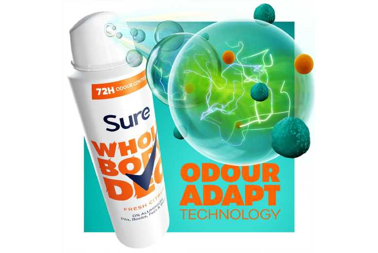 Sure Women Fresh Citrus Whole Body Deodorant Spray 150Ml | Wowcher