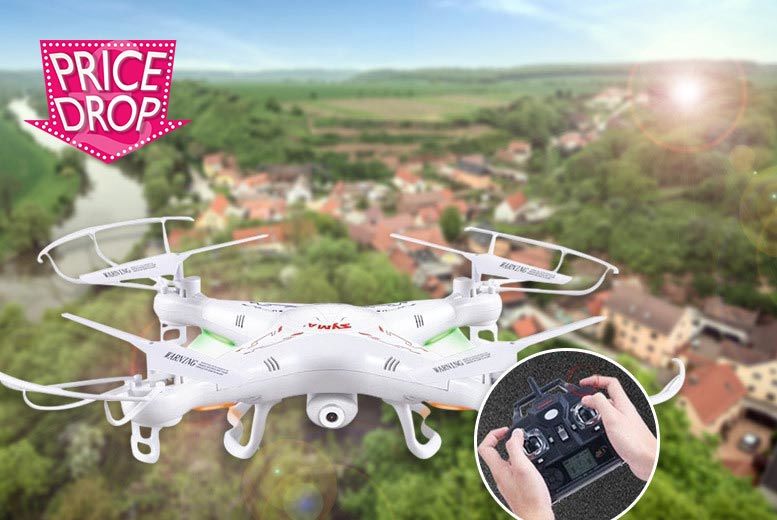 £34 instead of £129.99 (from Gizmo Gadgets) for a remote-controlled quad-copter aircraft drone with a HD camera - save 74%