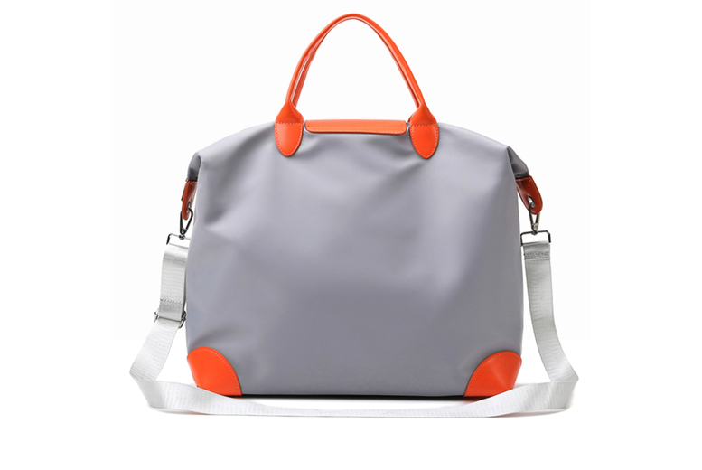 Unisex Brown Oxford Cloth Large Tote Bag – Lightweight, Spacious Travel Handbag with Trolley Sleeve | Wowcher