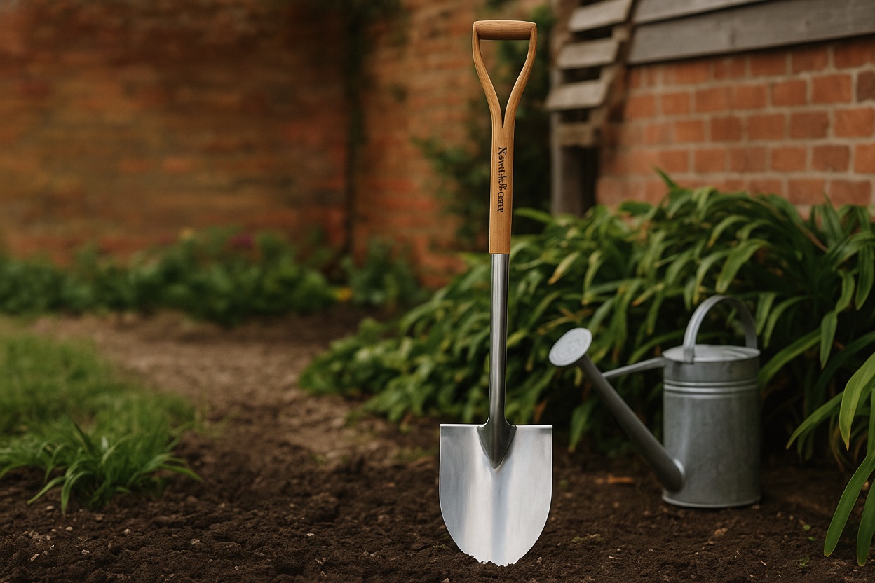 Kent & Stowe Heavy-Duty Stainless Steel Pointed Spade with Ergonomic Ash Handle | Wowcher