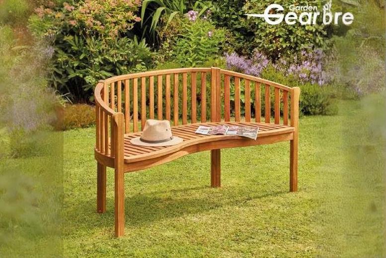 Acacia Wood 3-Seater Banana Bench – Curved Outdoor Garden Seat | Wowcher Acacia Wood 3-Seater Banana Bench – Curved Outdoor Garden Seat | Wowcher