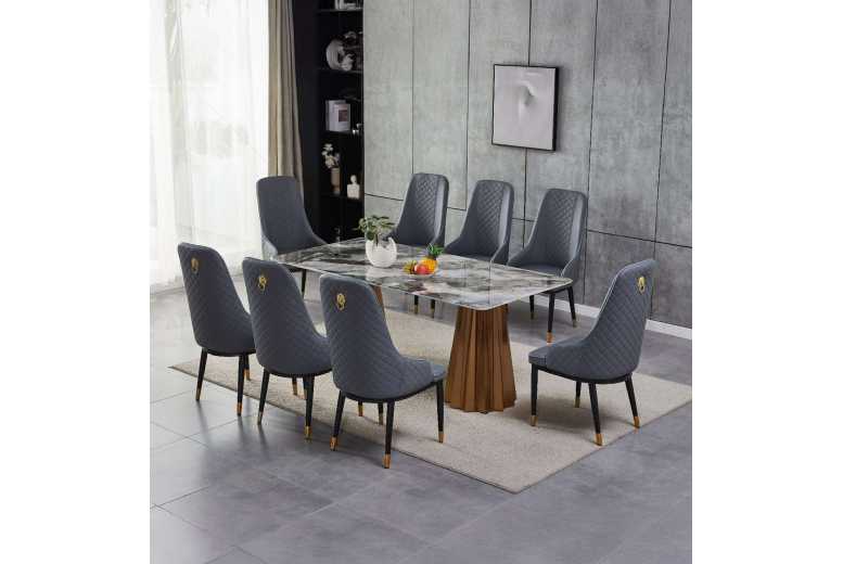 Marble Dinning Table Set – 2 options | Wowcher Marble Dinning Table Set – 2 options | Wowcher