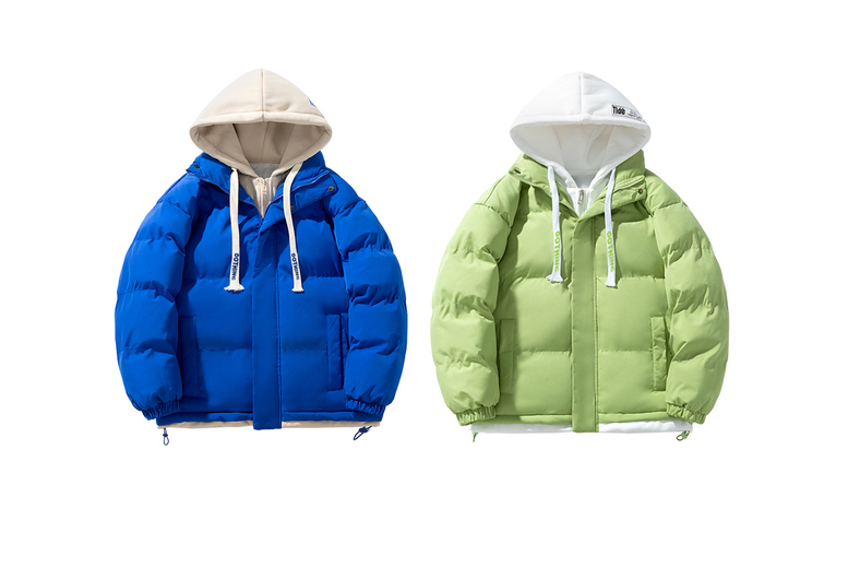 Blue Women’s Thermal-Lined Puffer Parka Jacket – Hooded, Quilted, 4 Colours, Longline Fit | Wowcher