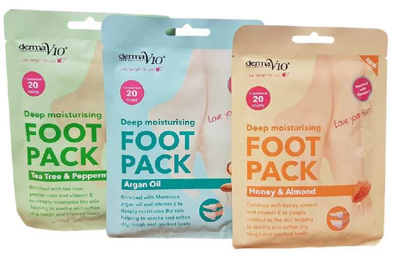 Derma V10 Deep Moisturising Foot Mask Packs with Vitamin E – Intense Hydration & Repair for All Skin Types | Wowcher
