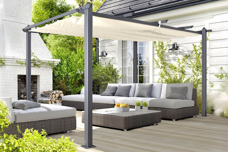 Aluminium Pergola Garden Gazebo – Modern, Weather-Resistant Design | Wowcher Aluminium Pergola Garden Gazebo – Modern, Weather-Resistant Design | Wowcher