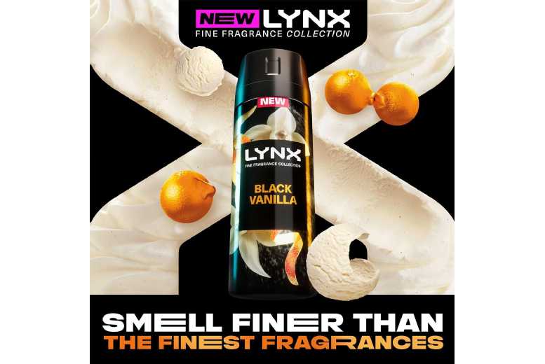 Lynx Black Vanilla Body Wash, Deodorant Spray & Stick Set for Men – Long-Lasting Freshness, Zinc Odour Protection | Wowcher