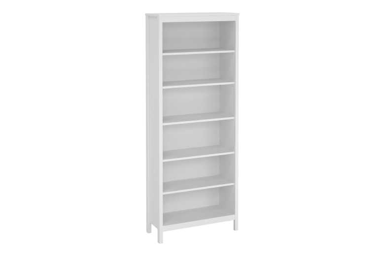 Modern Bookcase Matt Black Oak Shelving Storage Display Unit Furn | Wowcher