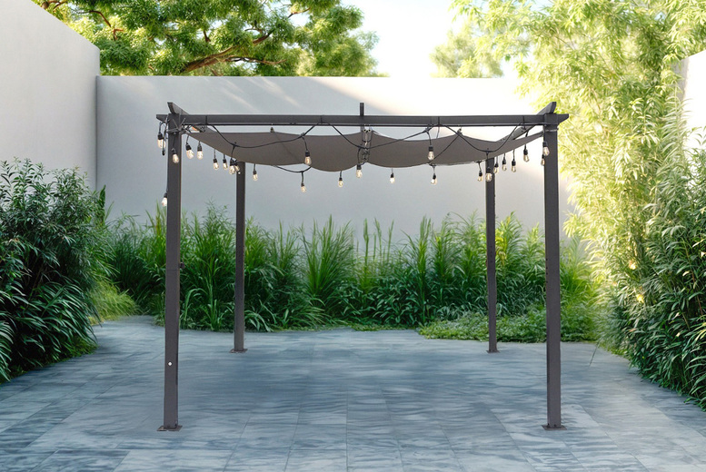 Outdoor Garden Pergola – 3x3M or 3X4M – Upgrade for LED Light Option! Outdoor Garden Pergola – 3x3M or 3X4M – Upgrade for LED Light Option!