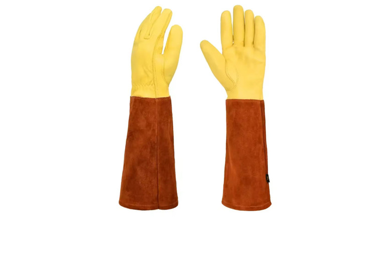 Anti-Scratch Faux Leather Gardening Gloves – Thornproof & Durable Protection | Wowcher