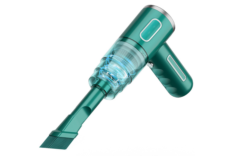 Portable Handheld Mini Hoover with High Suction Power - 2 Colours! | Wowcher