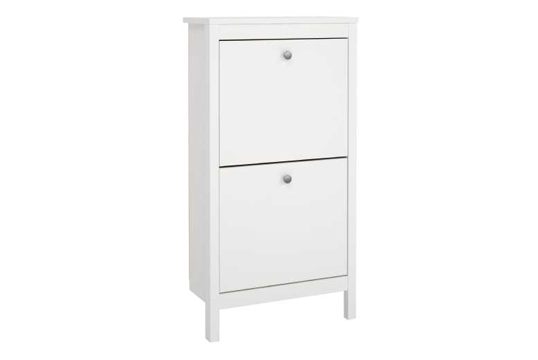 Wooden Shoe Storage Cabinet – 2 Flip Down Doors, Compact Hallway Organiser, Modern Entryway Unit | Wowcher Wooden Shoe Storage Cabinet – 2 Flip Down Doors, Compact Hallway Organiser, Modern Entryway Unit | Wowcher
