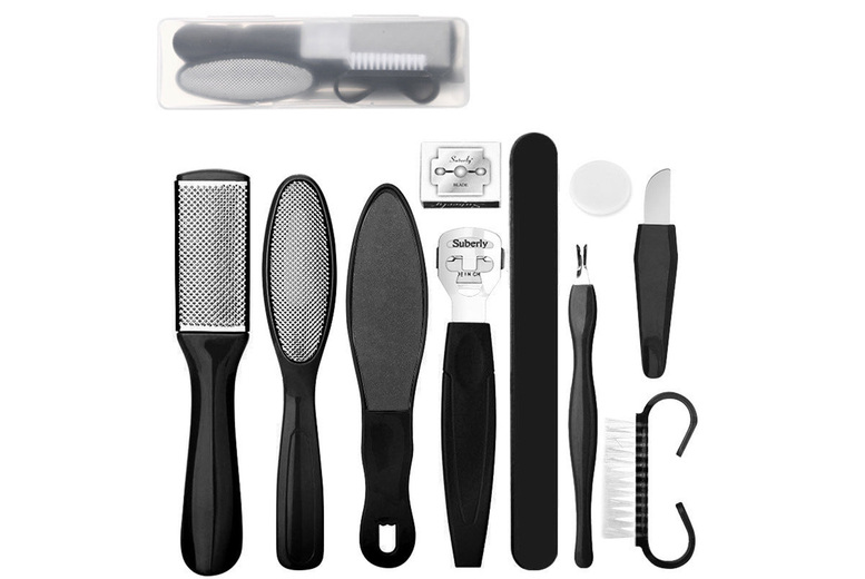 10Pc Professional Foot Care & Repair Tool Set – Exfoliating File Kit for Smooth Feet, For All Skin Types | Wowcher