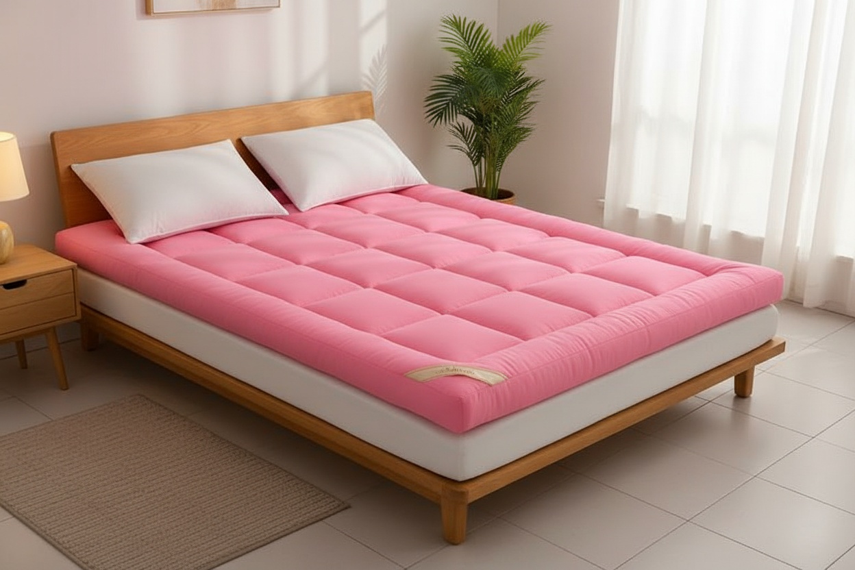 7D Extra Thick Mattress Topper – 4 Sizes & 5 Colours | Wowcher