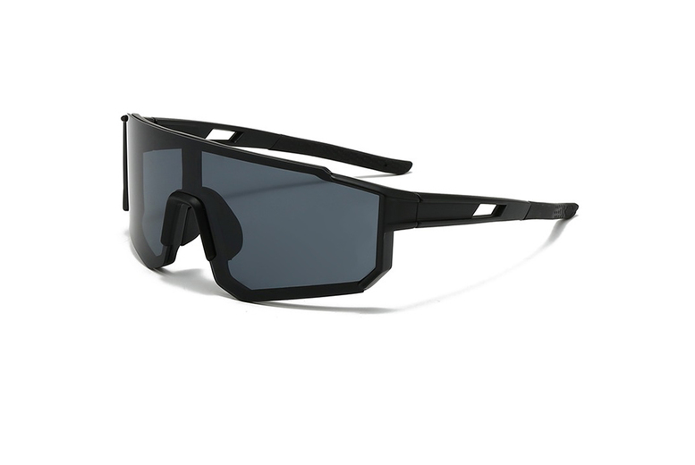 Unisex Black Unisex Fashion Cycling Sunglasses - UV400 Protection, Durable PC Frame, 8 Styles | Wowcher