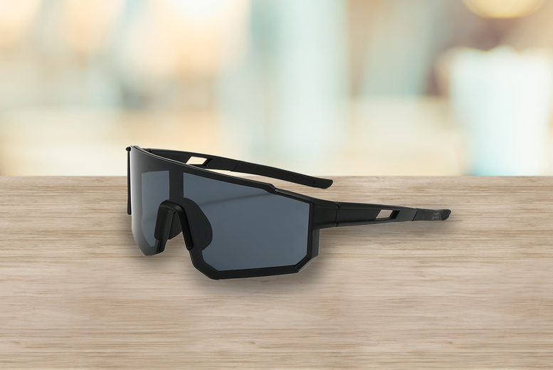Unisex Fashion cycling sunglasses, Black | Wowcher