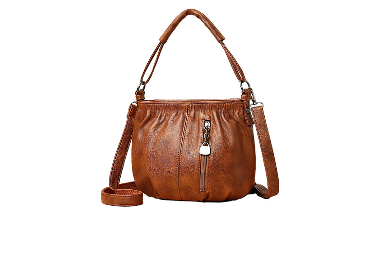 Unisex Black Floral Vintage Crossbody Bag – Timeless Style in 4 Colours | Wowcher