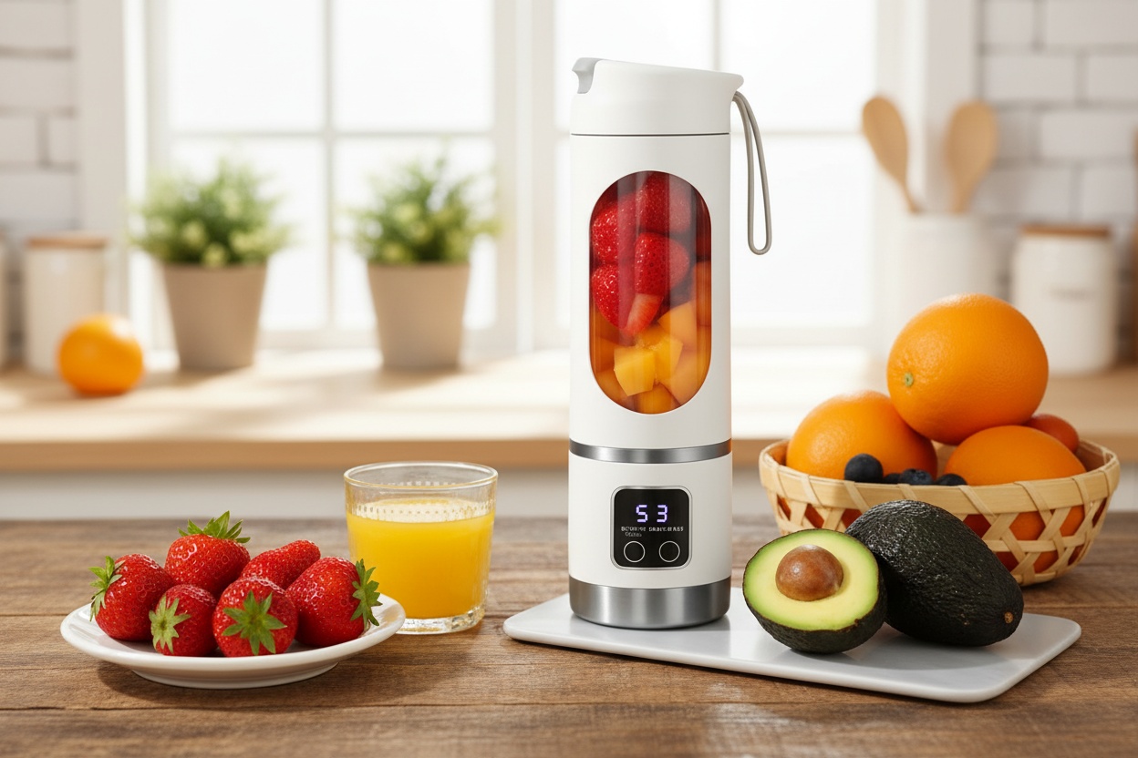 5-Blade Multi-Function Portable Blender - Ice-Crushing, 450ml, Sleek Travel Design | Wowcher