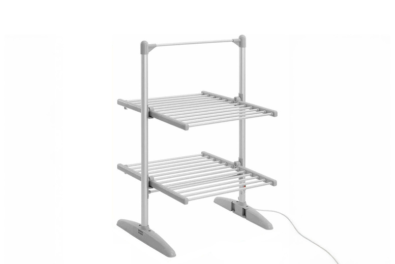 2 Tier Heated Clothes Airer – 24 Bars to Dry Laundry! | Wowcher