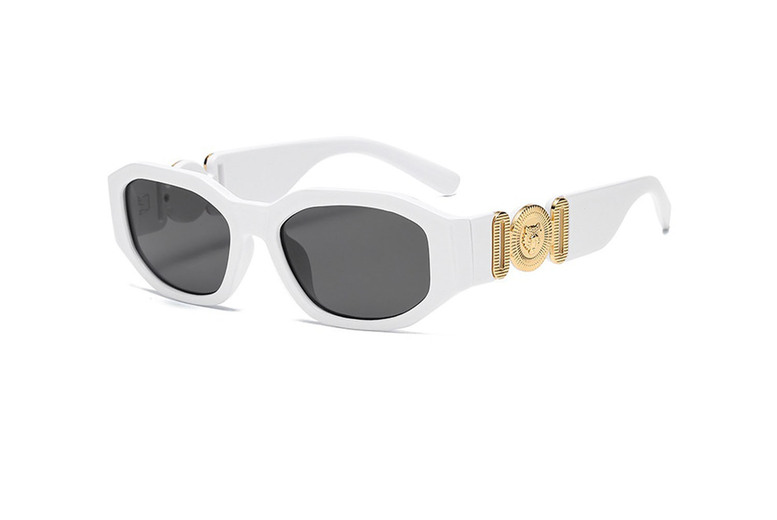 Unisex   Medusa Biggie Sunglasses, White | Wowcher