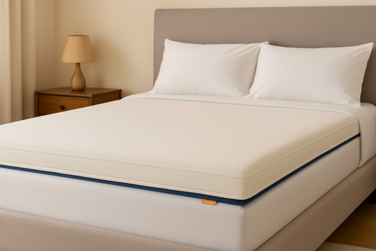 Emma Flip Memory Foam Mattress Topper – Reversible, Breathable, Hotel Quality – Double, King & Super King | Wowcher Emma Flip Memory Foam Mattress Topper – Reversible, Breathable, Hotel Quality – Double, King & Super King | Wowcher