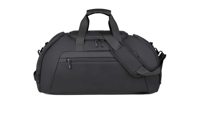 Multipurpose Waterproof Oxford Travel Backpack & Sports Holdall – 54L, Wet/Dry Compartments, Shoe Storage | Wowcher