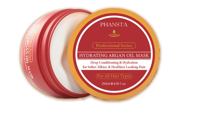 Hydrating Argan Oil Hair Mask for Dry, Damaged & Curly Hair – Keratin Repair 2-Pack | Wowcher