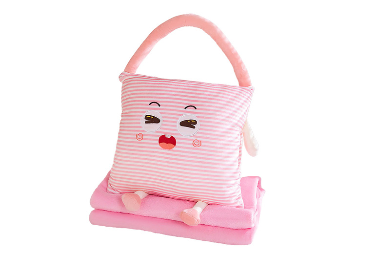 3-in-1 Convertible Plush Pillow Blanket – Soft, Portable & Multi-Use Comfort | Wowcher