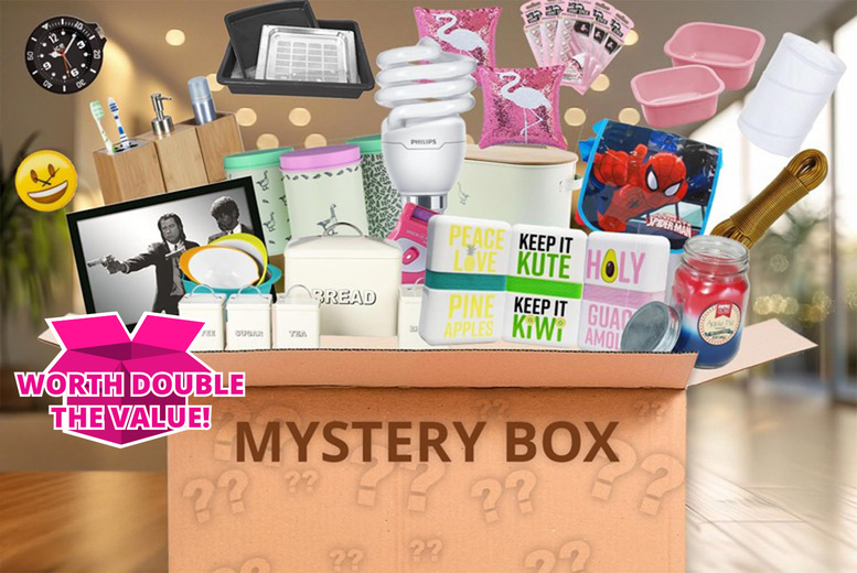 Household Gift Mystery Box – Medium or Large – Worth Double The Value! | Wowcher Household Gift Mystery Box – Medium or Large – Worth Double The Value! | Wowcher